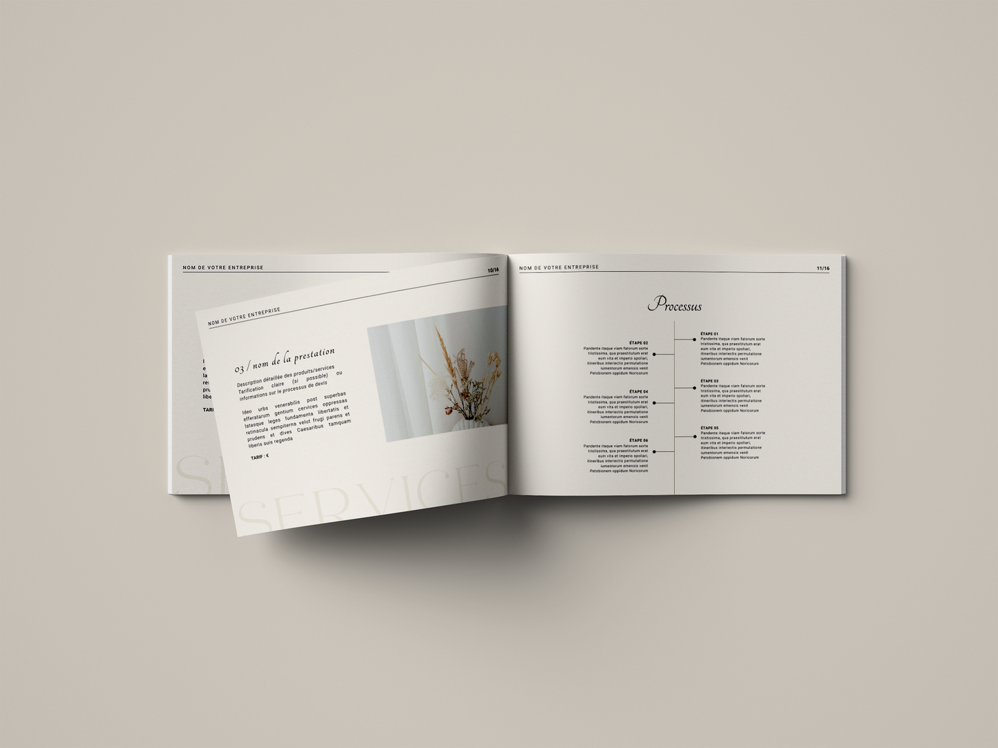 Template Canva | Plaquette présentation entreprise : pour une première impression réussie