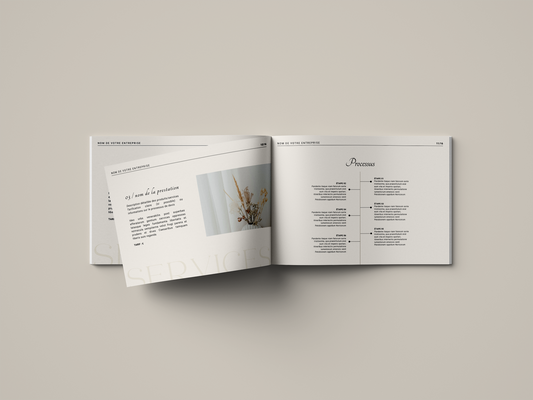 Template Canva | Plaquette présentation entreprise : pour une première impression réussie