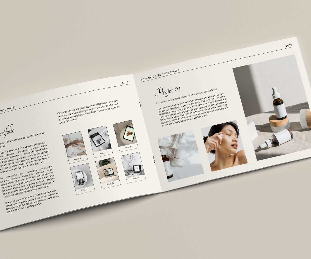 Template Canva | Plaquette présentation entreprise : pour une première impression réussie