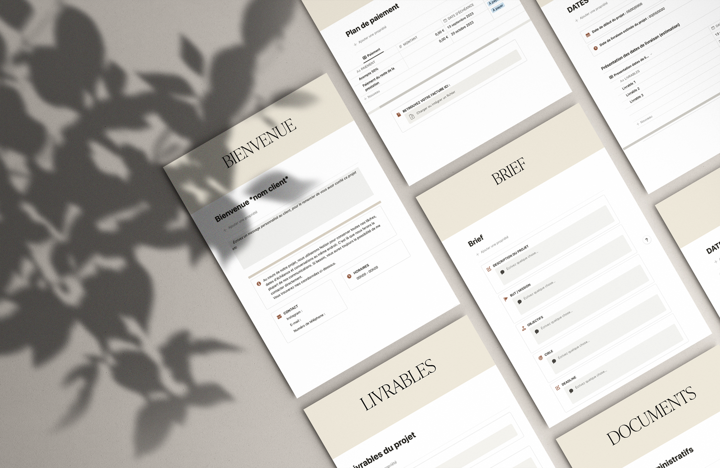 Template Notion | Espace Client : pour un suivi optimal de vos projets clients